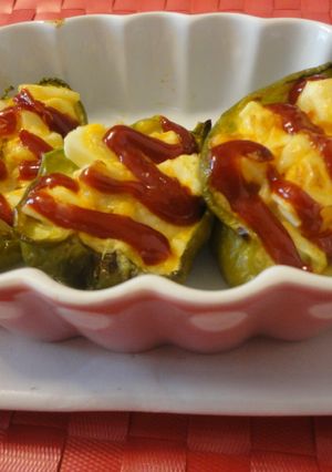 簡単ピーマンのタルタルオーブン焼き-レシピのメイン写真