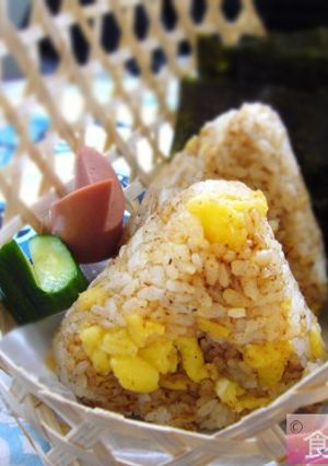 甘卵＋オカカ おにぎり-レシピのメイン写真