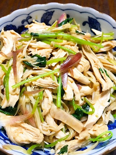 さわやか☆蒸し鶏のわさびあえ♪-レシピのメイン写真