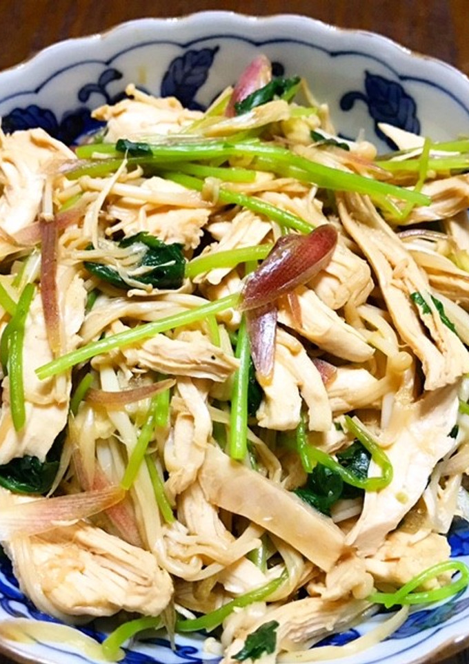 さわやか☆蒸し鶏のわさびあえ♪-レシピのメイン写真