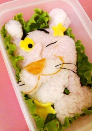 キャラ弁 ピンクパンサー弁当-レシピのメイン写真