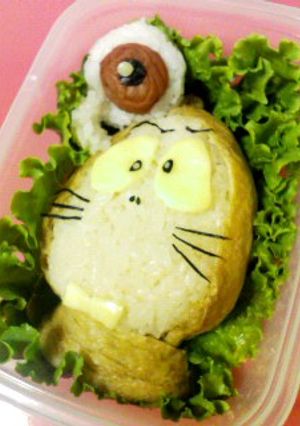 キャラ弁 ゲゲゲの鬼太郎･ねずみ男-レシピのメイン写真