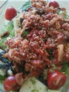 キムチとお豆腐のサラダ-レシピのメイン写真