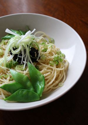 海苔の佃煮でパスタ-レシピのメイン写真