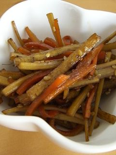 簡単!定番お惣菜☆きんぴらごぼう-レシピのメイン写真