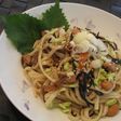 残ったひじき煮で作るひとりランチうどん♥