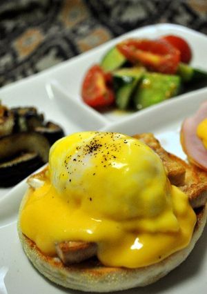 豆腐ステーキ＆エッグベネディクト-レシピのメイン写真