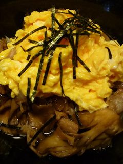 まいたけと豚バラのすき焼き味風炒め-レシピのメイン写真