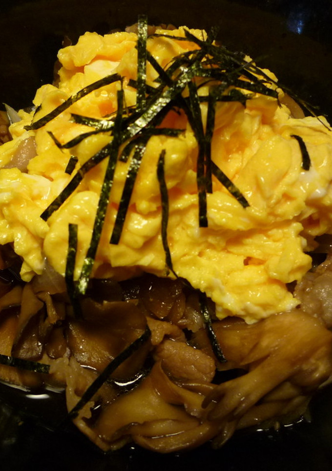 まいたけと豚バラのすき焼き味風炒め-レシピのメイン写真
