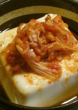 ぜんぜん飽きないよ！我家の簡単キムチ豆腐-レシピのメイン写真