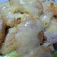 肉のピカタチーズがけ