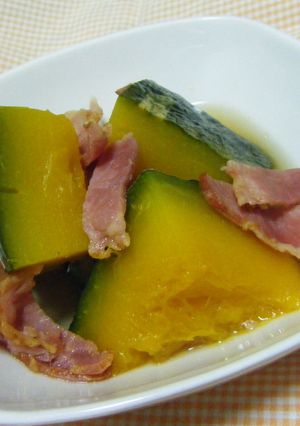 かぼちゃのベーコン煮-レシピのメイン写真