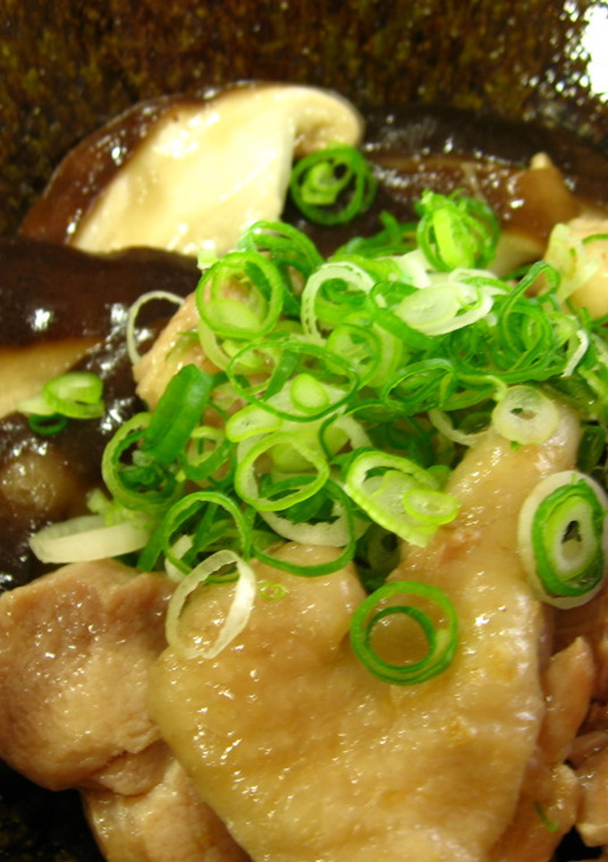 ぽん酢がおいしい！鶏としいたけの蒸し物-レシピのメイン写真