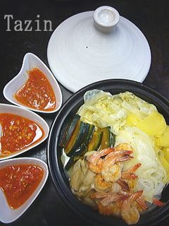 タジン鍋☆海老と野菜のワイン蒸し-レシピのメイン写真
