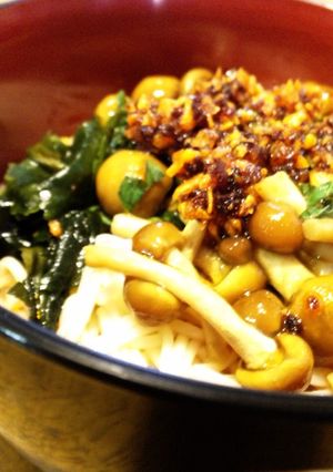 超簡単！食べるラー油でぶっかけソーメン-レシピのメイン写真