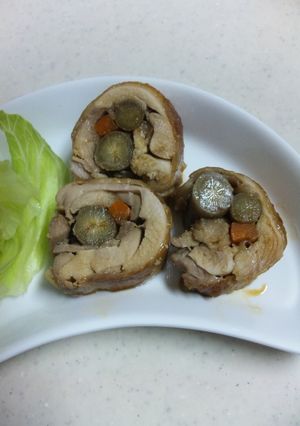 鶏モモ肉の根菜巻き-レシピのメイン写真