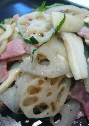 蓮根とベーコンのあっさりイタリアンソテー-レシピのメイン写真