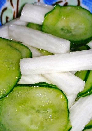 ☀夏はサッパリ　きゅうりと長いもの酢の物-レシピのメイン写真