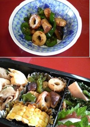 ピーマンと椎茸と竹輪の甘辛煮★お弁当にも-レシピのメイン写真