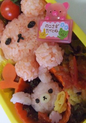 ミニチュアうさぎ入りキャラ弁-レシピのメイン写真