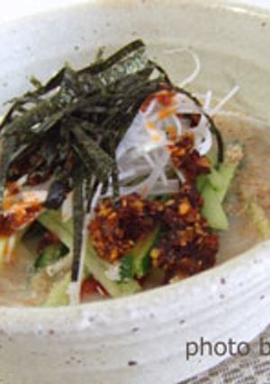 豆乳 ｔｏ ラー油 ｄｅ 坦坦風そうめん-レシピのメイン写真