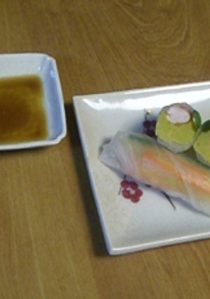 そうめん南瓜（金糸瓜）　生春巻き-レシピのメイン写真