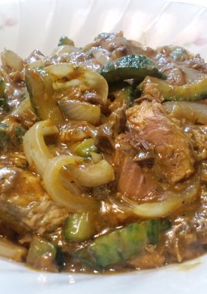 ゴーヤとサバ缶でお総菜カレー-レシピのメイン写真