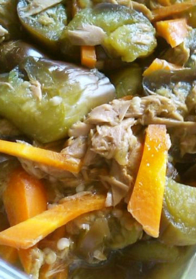 カレー風味　ツナとナスの和風煮-レシピのメイン写真