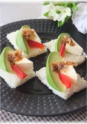 クリームチーズのライスカナッペ-レシピのメイン写真