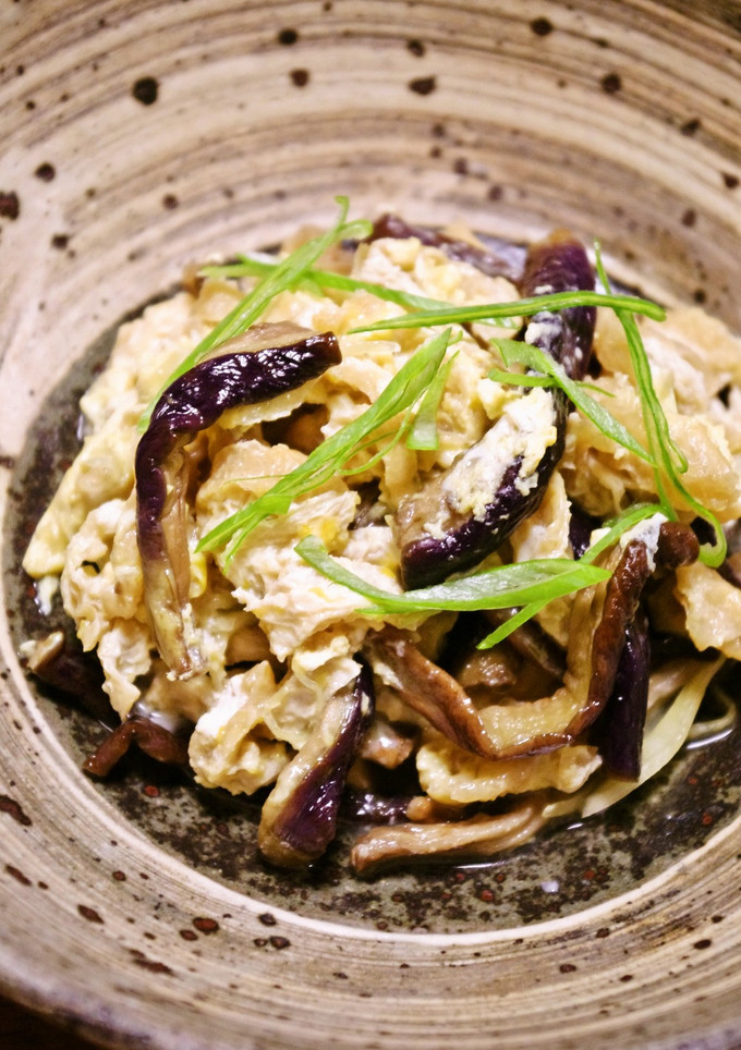 干し茄子と油揚げの卵とじ-レシピのメイン写真