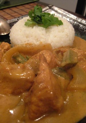 ３０分で！鶏とオクラのココナッツカレー-レシピのメイン写真