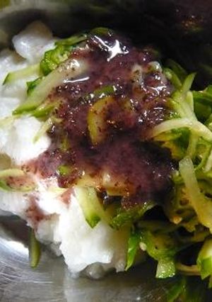 叩き長芋の梅酢和え-レシピのメイン写真