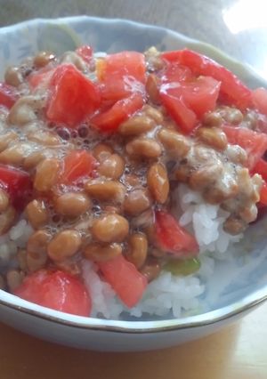 暑くなる季節にトマト納豆和え♪-レシピのメイン写真