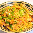 キムチとベーコンのコリアン風パスタ