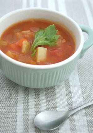無水で作る！！食べるミネストローネ♪-レシピのメイン写真