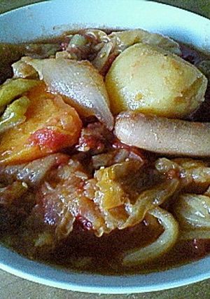 大きな野菜入り☆トマトスープ（圧力鍋）-レシピのメイン写真