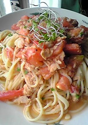 トマトとツナのパスタ☆手抜き-レシピのメイン写真
