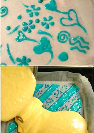♣ケーキの模様♣~色付け用生地/描き方~-レシピのメイン写真