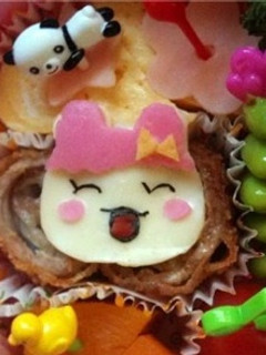 キャラ弁*ちゃまめっちでプリティなお弁当-レシピのメイン写真