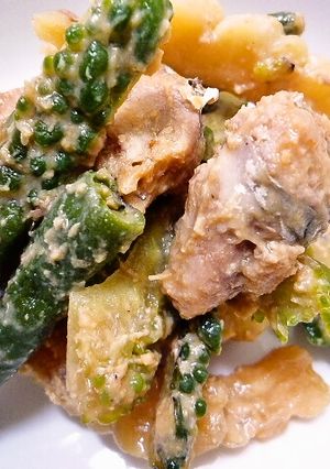 ゴーヤのさば味噌炒め-レシピのメイン写真