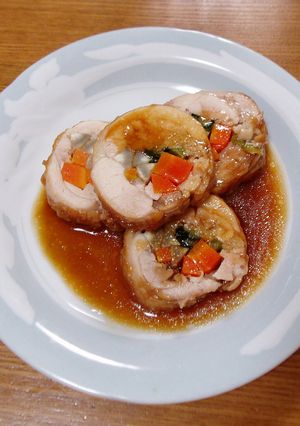 簡単ボリューミー☆てりやきロールチキン-レシピのメイン写真