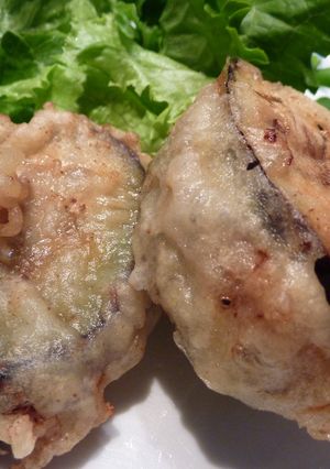 中国の友に教わったナスのはさみ揚げ　-レシピのメイン写真