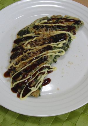 超特急！☆モロヘイヤのお好み焼き-レシピのメイン写真