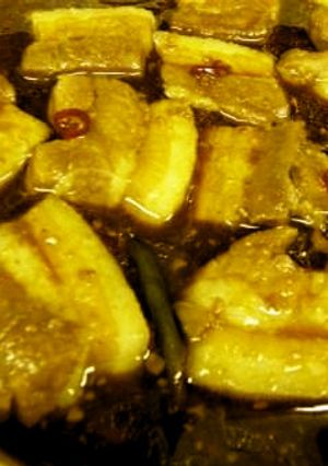 レンジで角煮豚バラブロック　ニンニク醤油-レシピのメイン写真