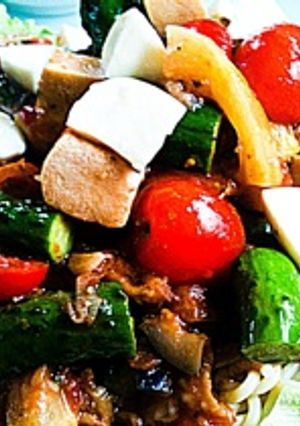Ken房の簡単☆野菜たっぷり冷製パスタ♪-レシピのメイン写真