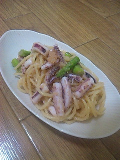 和えるだけ!アスパラといかの明太子パスタ-レシピのメイン写真