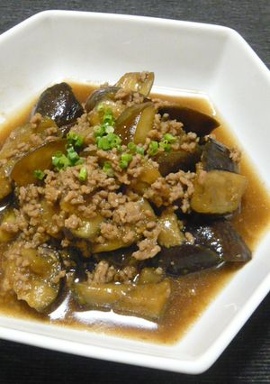 簡単★茄子と豚挽き肉の生姜焼き風炒め-レシピのメイン写真