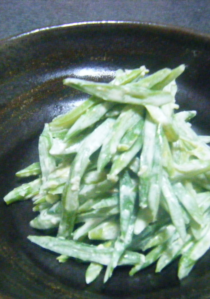 さやいんげんの味噌マヨ和え-レシピのメイン写真