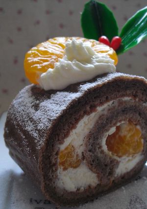 オレンジロールケーキ-レシピのメイン写真
