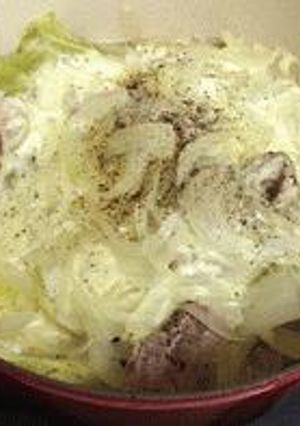 白菜・豚肉・チーズの重ね煮-レシピのメイン写真